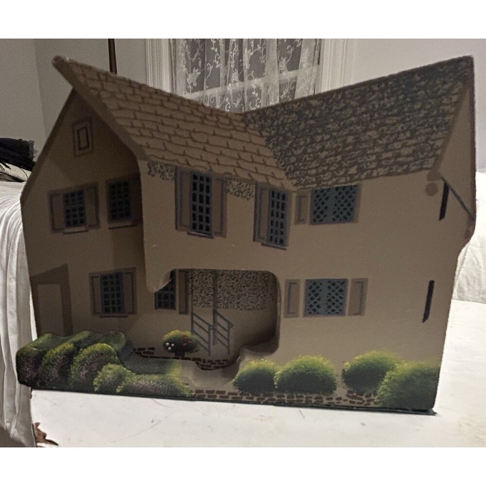 Vintage Wood House PAUL REVERE Boston MA Hand Painted FOLK ART Shelf Sitter